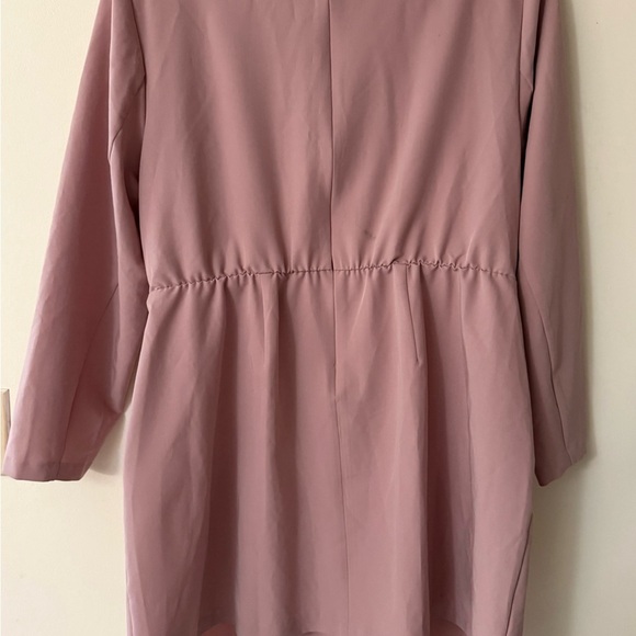 Eloquii NWT Twist Front Dress in Blush Neutral, Long Sleeve and Stretchy, sz 18 - Picture 7 of 11